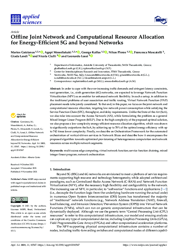 (PDF) Offline Joint Network and Computational Resource Allocation for ...