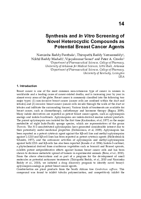 (PDF) Synthesis and In Vitro Screening of Novel Heterocyclic Compounds ...