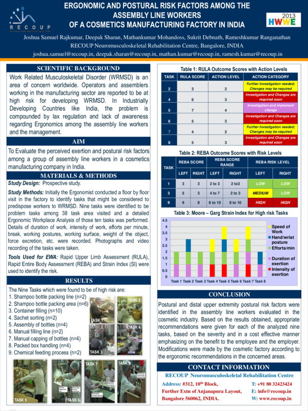 (PDF) Ergonomic and postural risk factors among the assembly line ...