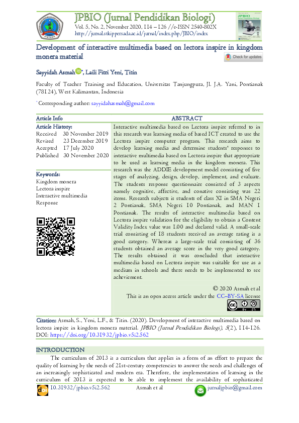 (PDF) Development of interactive multimedia based on lectora inspire in ...