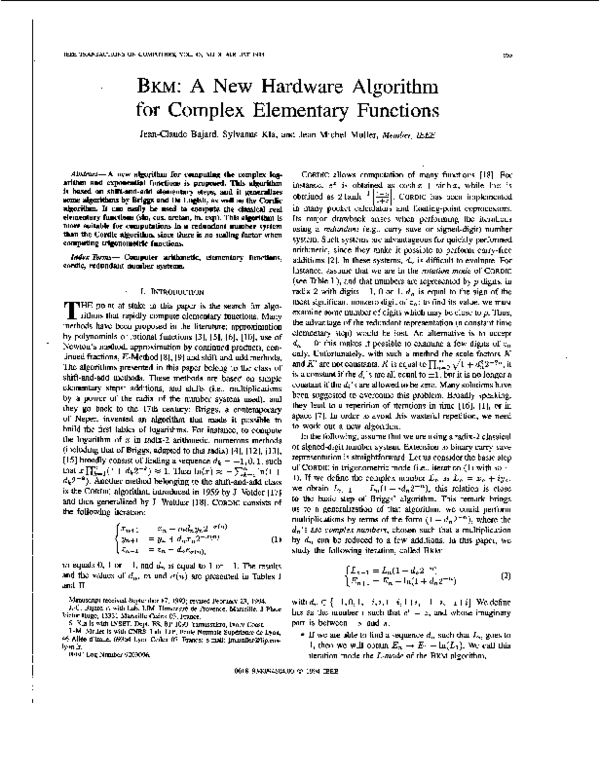 Elementary Algorithm