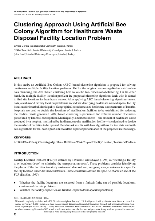 (PDF) Clustering Approach Using Artificial Bee Colony Algorithm for ...