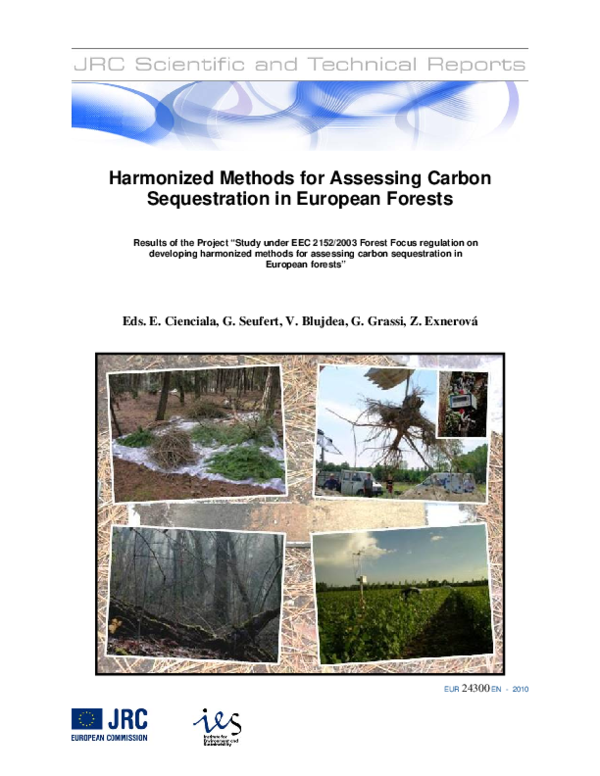 (PDF) Harmonized Methods for Assessing Carbon Sequestration in European ...