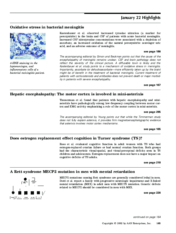 (PDF) Oxidative Stress in Bacterial Meningitis