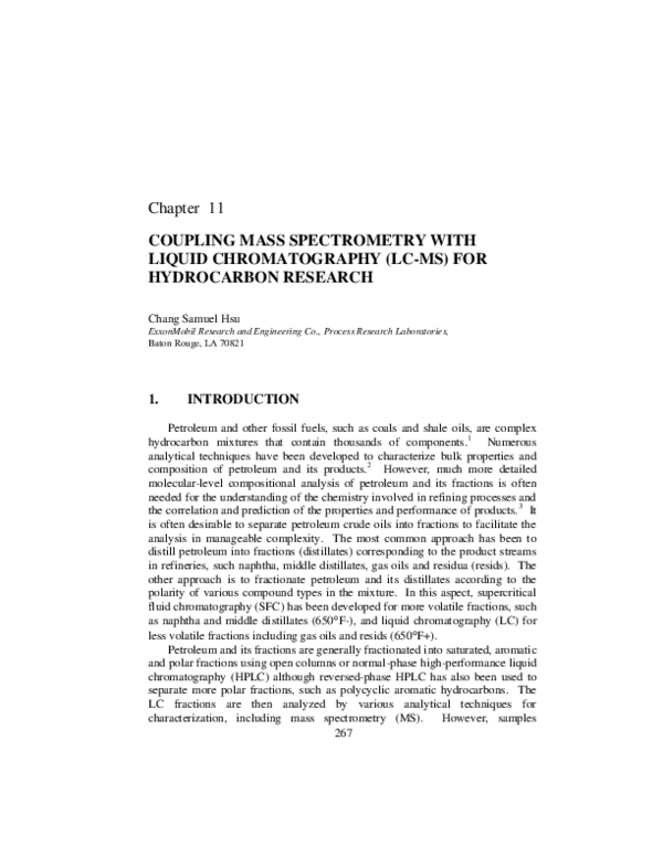 (PDF) Coupling Mass Spectrometry with Liquid Chromatography (LC-MS) for ...