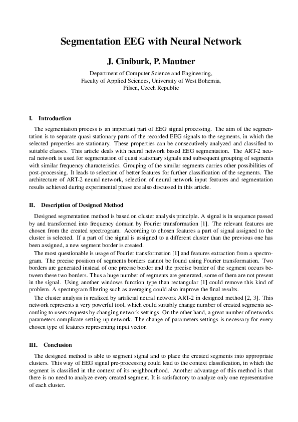 (PDF) Segmentation EEG with Neural Network