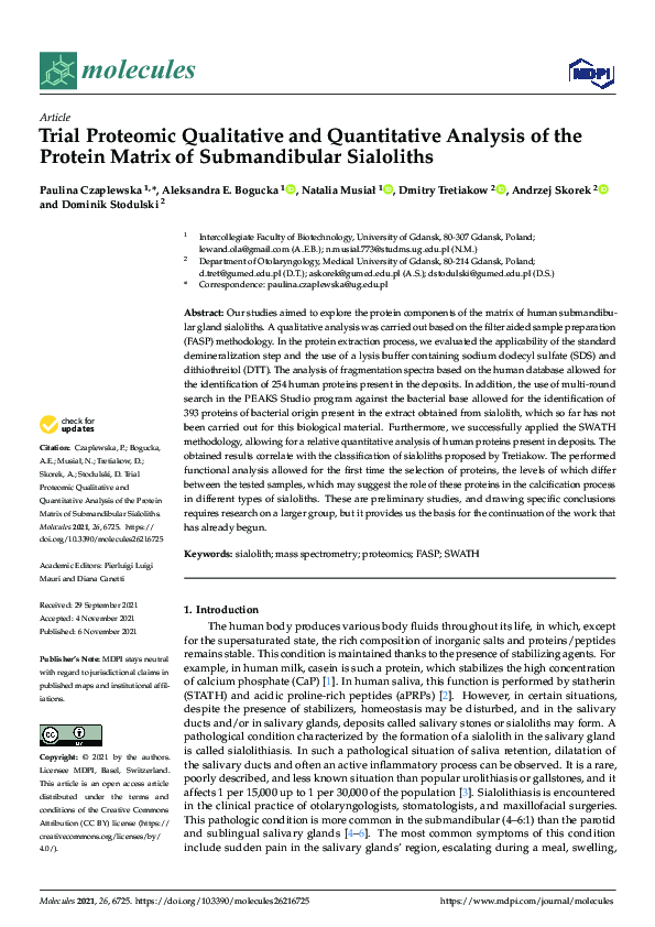 (PDF) Trial Proteomic Qualitative and Quantitative Analysis of the ...