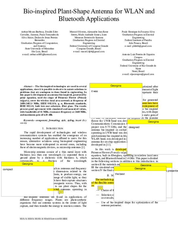 (PDF) Bioinspired PlantShape Antenna for WLAN and Bluetooth