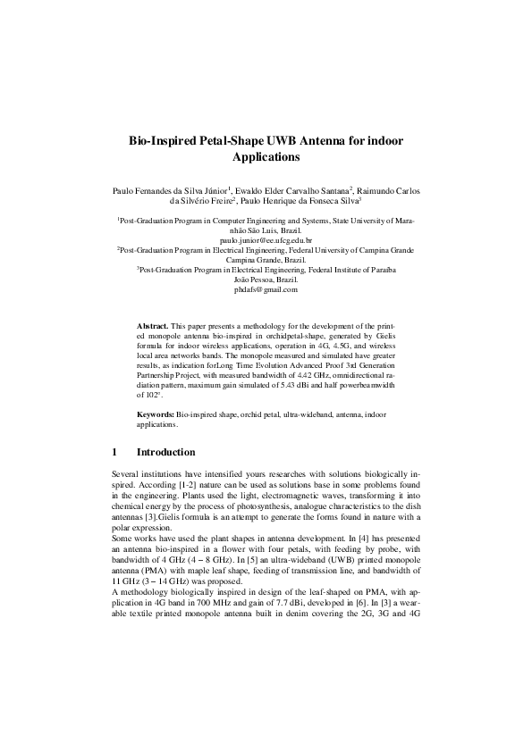 (PDF) BioInspired PetalShape UWB Antenna for indoor Applications