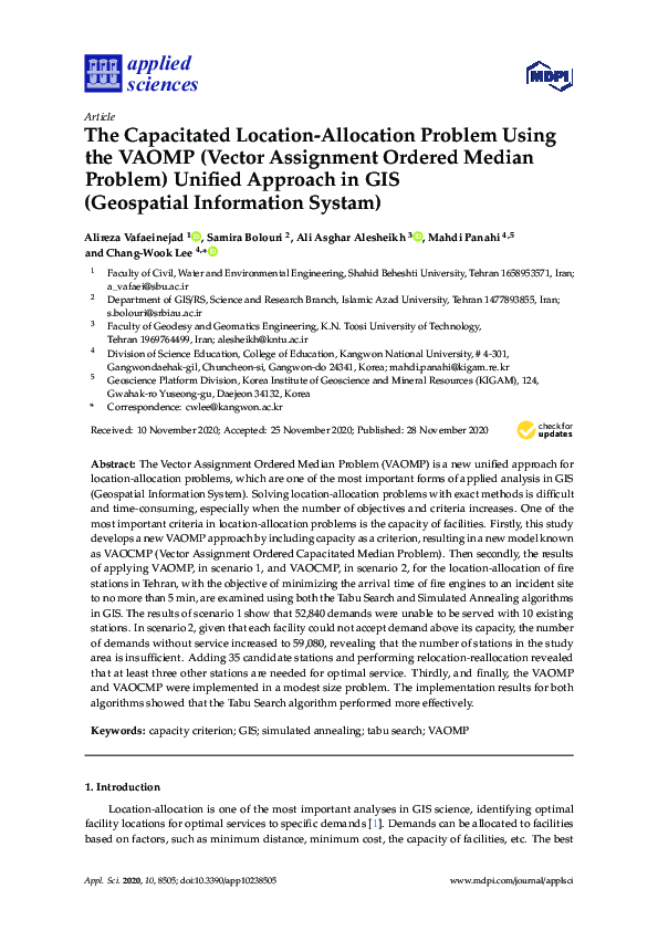 (PDF) The Capacitated Location-Allocation Problem Using the VAOMP ...