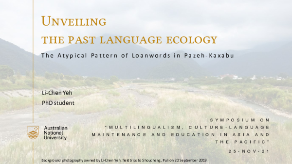 (PDF) Unveiling the past language ecology: The atypical pattern of ...