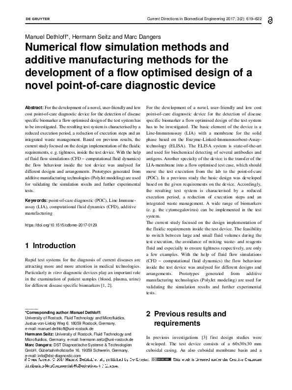 (PDF) Numerical flow simulation methods and additive manufacturing ...