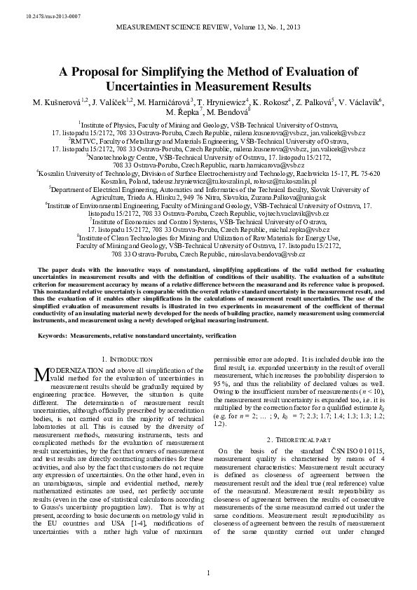 (PDF) A Proposal for Simplifying the Method of Evaluation of ...