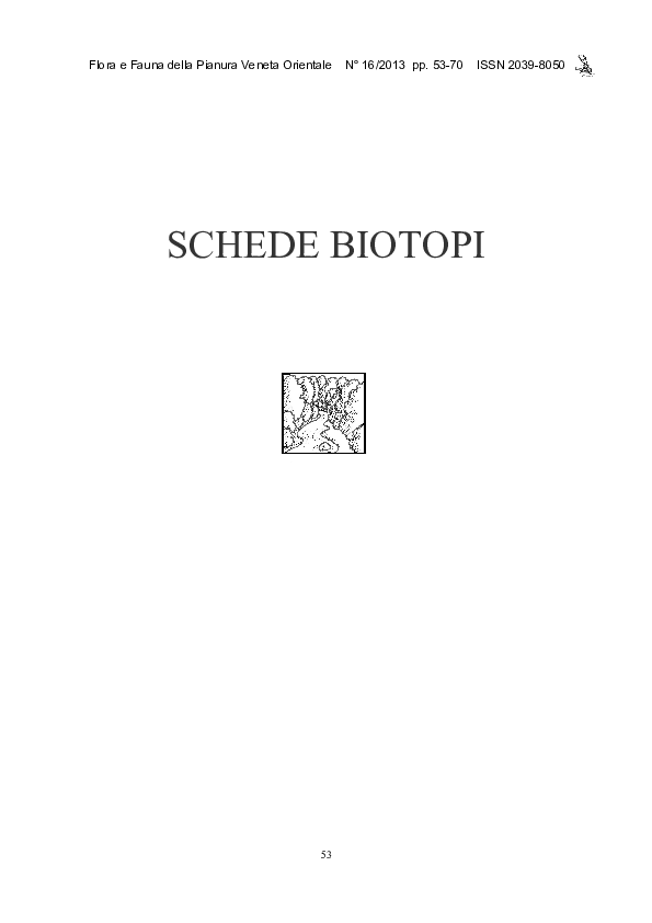 Entomofauna degli argini di bonifica nell'area della Brussa (Caorle, VE): IV contributo