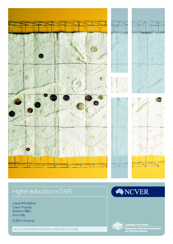 (PDF) Higher education in Tafe: support document