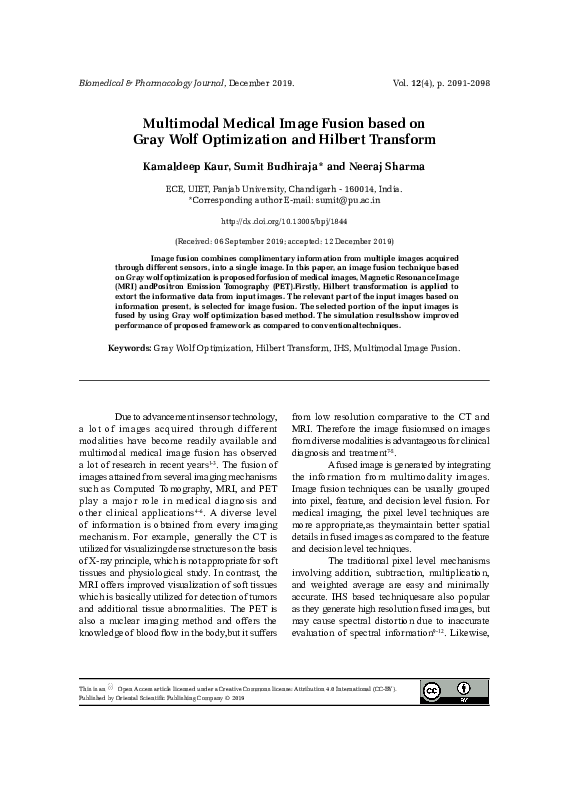 (PDF) Multimodal Medical Image Fusion based on Gray Wolf Optimization ...