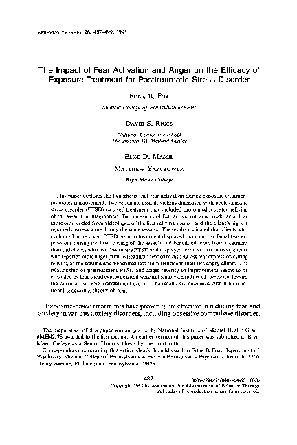 (PDF) The impact of fear activation and anger on the efficacy of ...