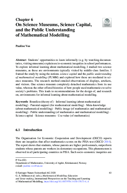 (PDF) On Science Museums, Science Capital, and the Public Understanding ...