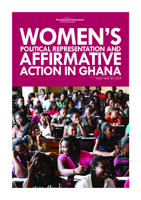(PDF) Women’s Political Representation and Affirmative Action in Ghana