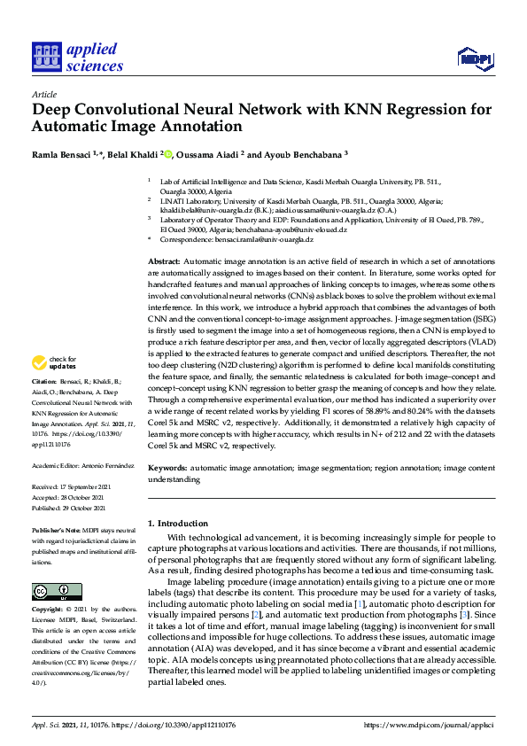 (PDF) Deep Convolutional Neural Network with KNN Regression for ...