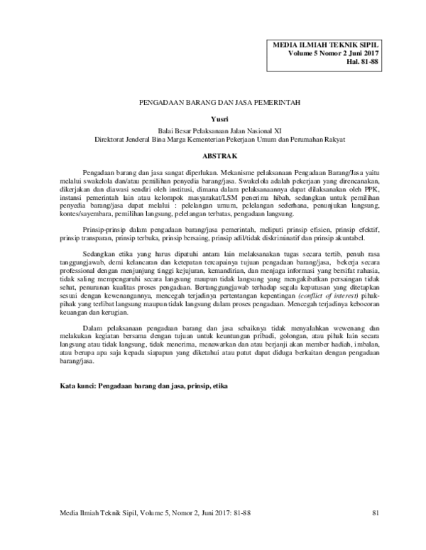 (PDF) Pengadaan Barang Dan Jasa Pemerintah