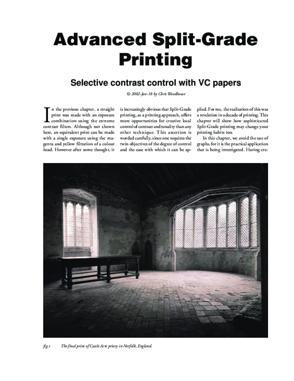 (PDF) Advanced Split-Grade Printing