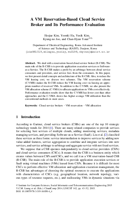 (PDF) A VM Reservation-Based Cloud Service Broker and Its Performance ...
