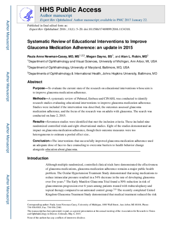 (PDF) Systematic review of educational interventions in palliative care ...