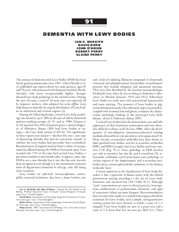 (PDF) Dementia with Lewy bodies