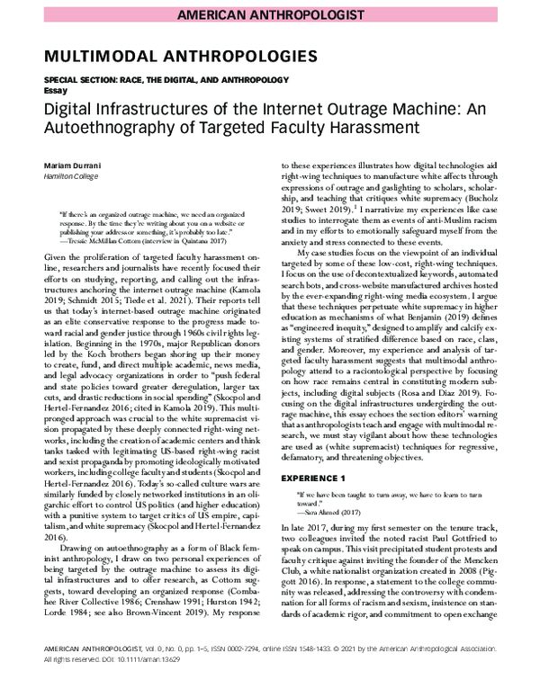 (PDF) Digital Infrastructures of the Internet Outrage Machine: An ...