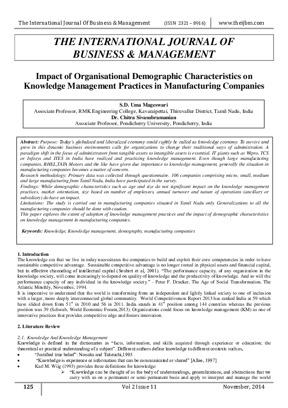 (PDF) The International Journal Of Business & Management THE ...