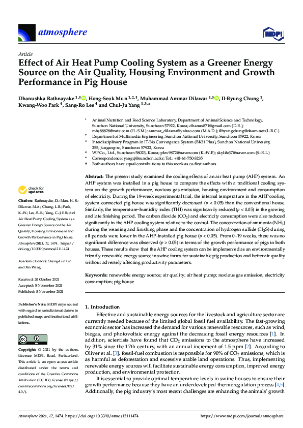 (PDF) Effect of Air Heat Pump Cooling System as a Greener Energy Source ...