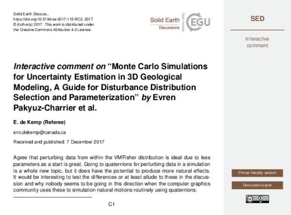 (PDF) Monte Carlo Simulations for Uncertainty Estimation in 3D ...