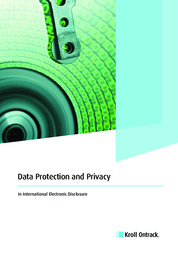 (PDF) Data protection and privacy