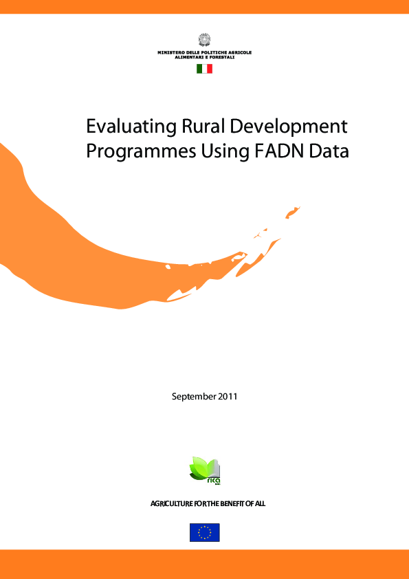 (PDF) Evaluating Rural Development Programmes Using FADN Data