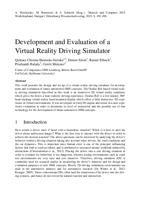 (PDF) Development and evaluation of a virtual reality patient ...