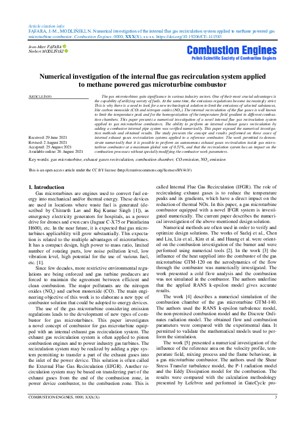 (PDF) Numerical investigation of the internal flue gas recirculation ...