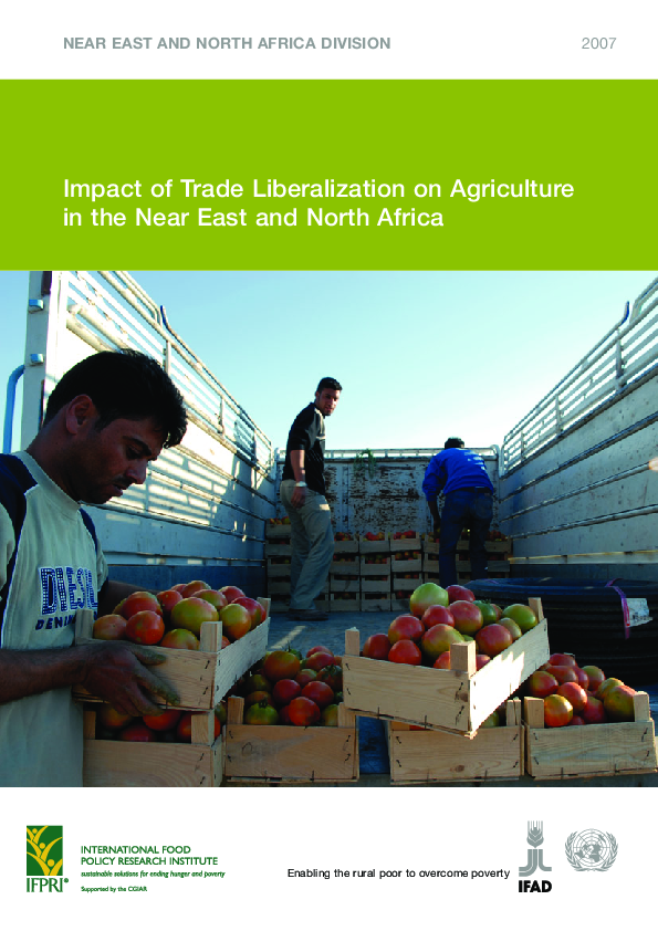 (PDF) Impact of trade liberalization on agriculture in the near East ...