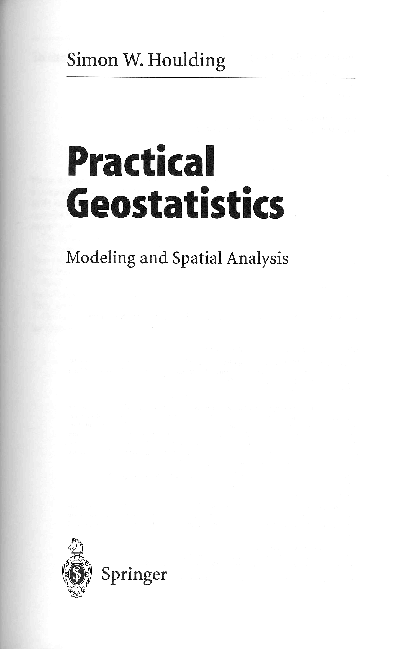 (PDF) Practical Geostatistics: Modeling and Spatial Analysis