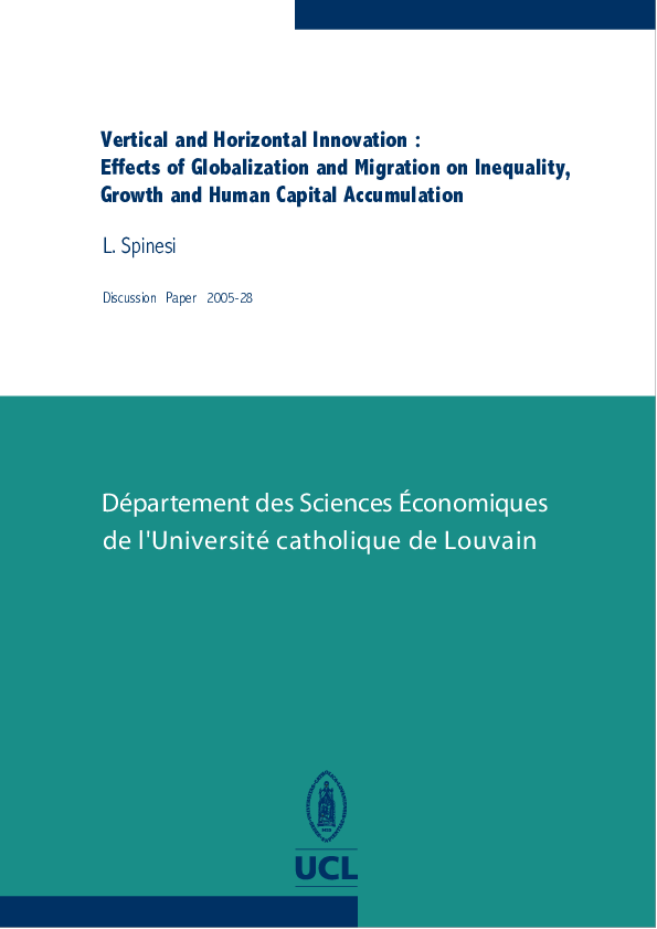 (PDF) Vertical and Horizontal Innovation : Effects of Globalization and ...