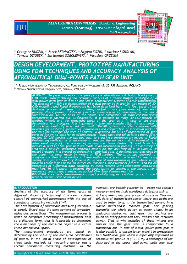(PDF) Design Development, Prototype Manufacturing Using FDM Techniques ...