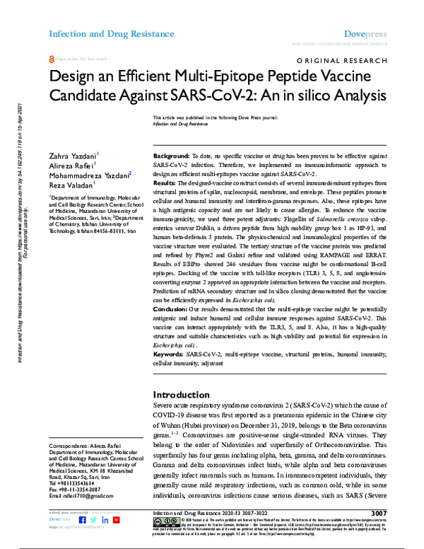 (PDF) Design an Efficient Multi-Epitope Peptide Vaccine Candidate ...