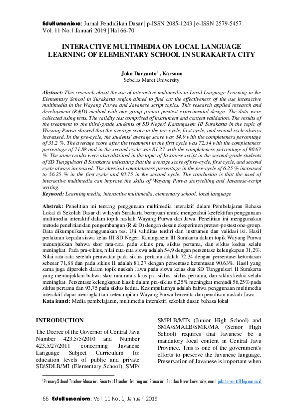 (PDF) Interactive Multimedia on Local Language Learning of Elementary ...