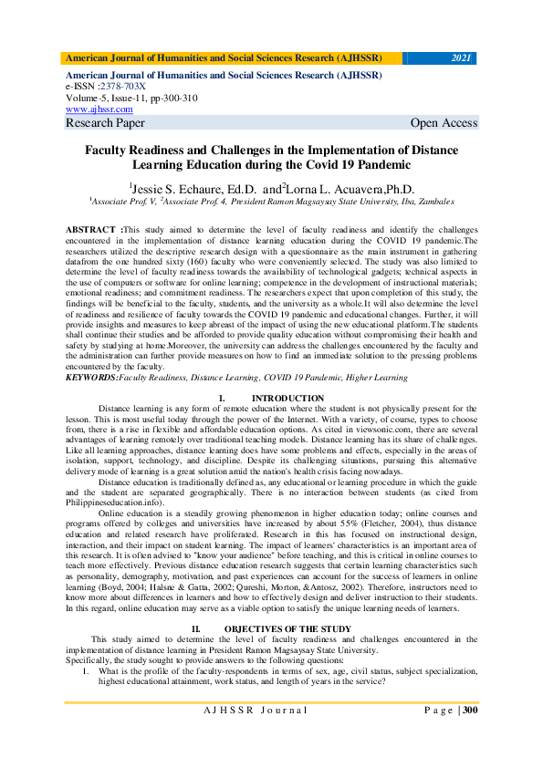 (PDF) Faculty Readiness and Challenges in the Implementation of ...