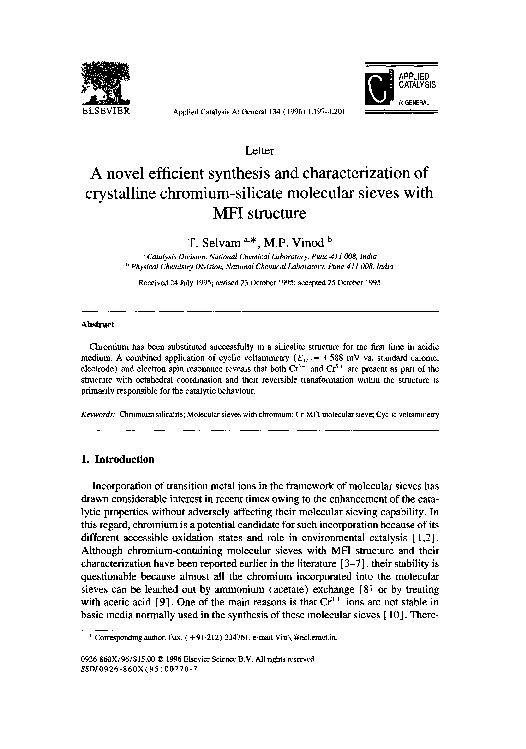 (PDF) A novel efficient synthesis and characterization of crystalline ...
