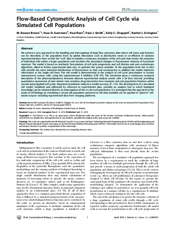 (PDF) Flow-based cytometric analysis of cell cycle via simulated cell ...
