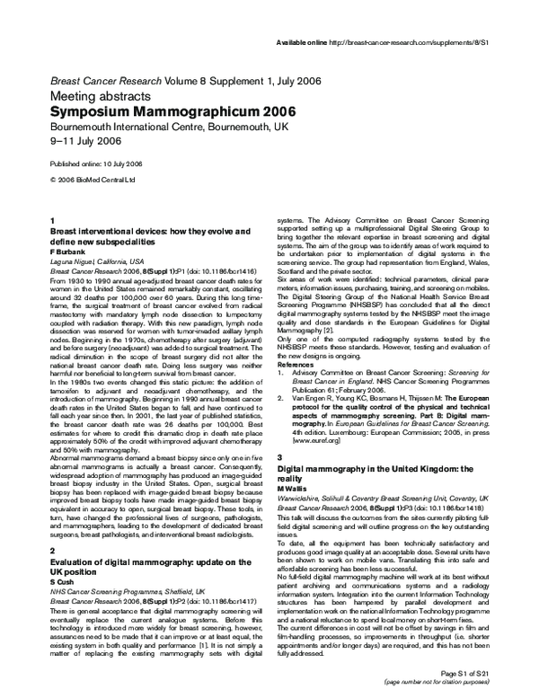 (PDF) Imaging methods in differentiation between inflammatory breast ...