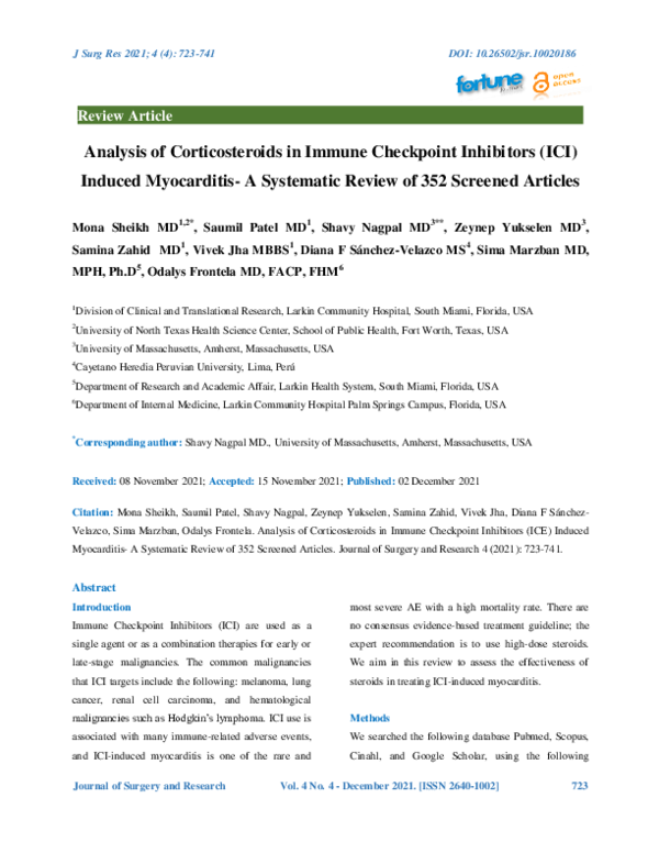 (PDF) Analysis of Corticosteroids in Immune Checkpoint Inhibitors (ICI ...