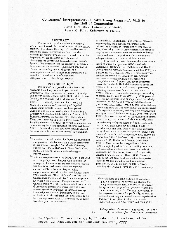 Consumer imagery essay picture