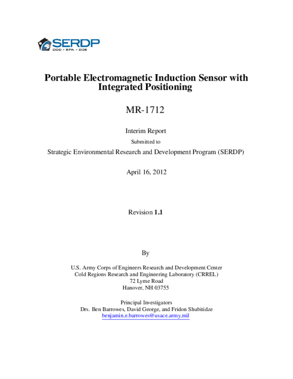 (PDF) Portable Induction Sensor with Integrated